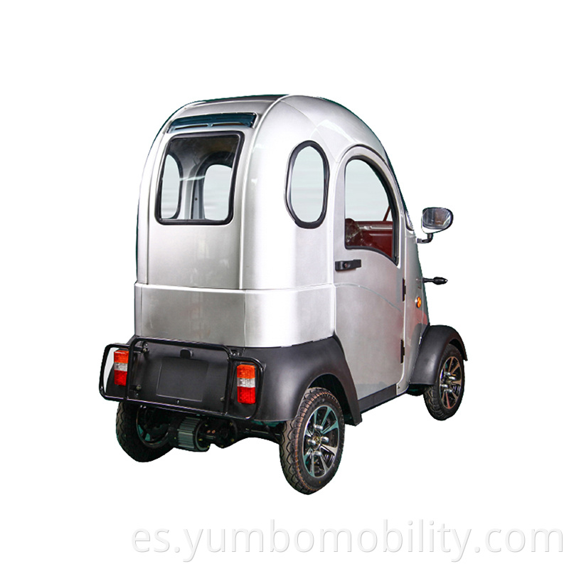 White Full Closed Electric Tricycle